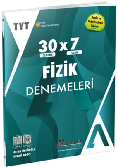 TYT Fizik 30x7 Branş Denemeleri Alternatif Yayıncılık Panda Fotokopi & Baskı Merkezi