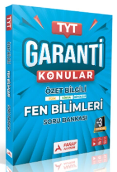 TYT Fen Bilimler Garanti Konular Soru Bankası Paraf Yayınları Panda Fotokopi & Baskı Merkezi