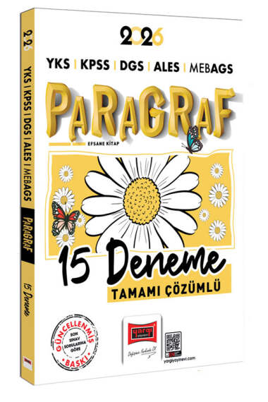 2026 YKS KPSS DGS ALES MEB-AGS Papatya Serisi Paragraf Tamamı Çözümlü 15 Deneme Yargı Yayınları Panda Fotokopi & Baskı Merkezi