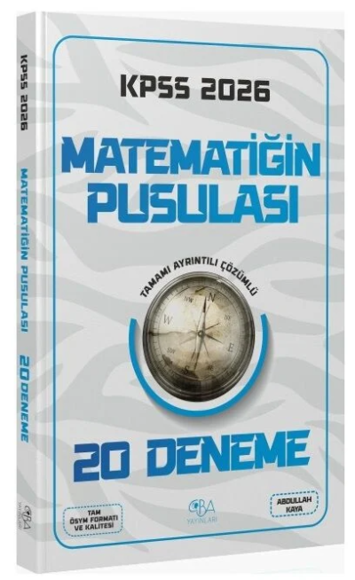 2026 KPSS Matematik Matematiğin Pusulası 20 Deneme CBA Yayınları Panda Fotokopi & Baskı Merkezi