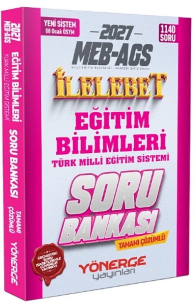 MEB AGS Eğitim Bilimleri ve Türk Milli Eğitim Sistemi İlelebet Soru Bankası Yönerge Yayınları Panda Fotokopi & Baskı Merkezi