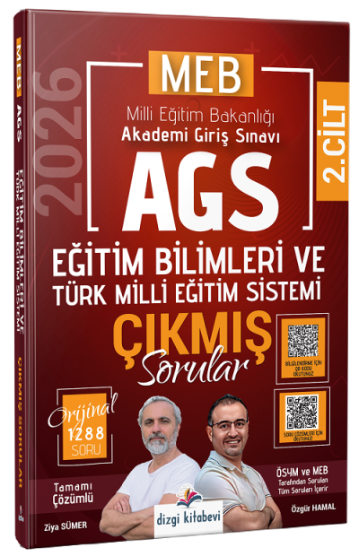 2026 MEB-AGS Eğitim Bilimleri ve Türk Milli Eğitim Sistemi Çıkmış Sorular Çözümlü Dizgi Kitap Panda Fotokopi & Baskı Merkezi
