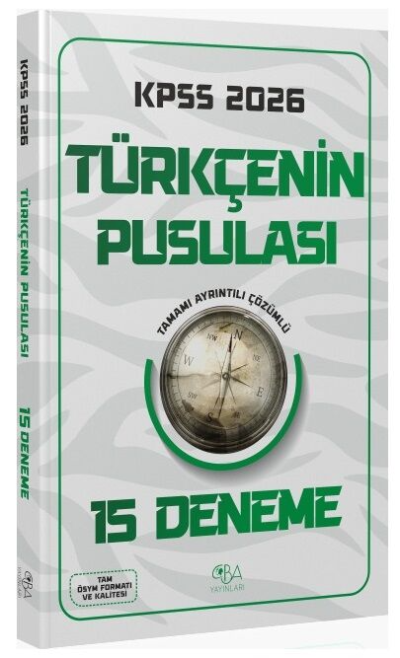 2026 KPSS Türkçenin Pusulası 15 Deneme CBA Yayınları Panda Fotokopi & Baskı Merkezi