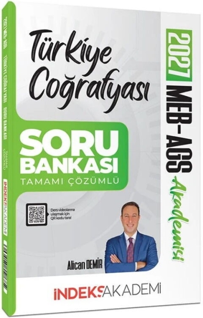 MEB-AGS Akademisi Türkiye Coğrafyası Soru Bankası Çözümlü İndeks Akademi Yayıncılık Panda Fotokopi & Baskı Merkezi