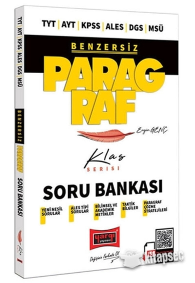 BENZERSİZ PARAGRAF KLAS SORU BANKASI