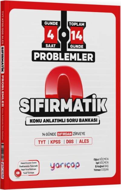 Problemler Sıfırmatik Konu Anlatımı Soru Bankası YarıÇap Yayınları Panda Fotokopi & Baskı Merkezi