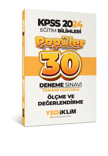 2024 Eğitim Bilimleri Ölçme Ve Değerlendirme Popüler Tamamı Çözümlü 30 Deneme Panda Fotokopi & Baskı Merkezi