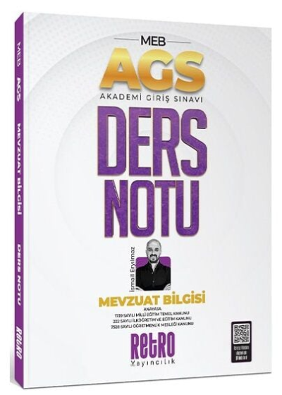 2025 MEB AGS Mevzuat Bilgisi Ders Notu Retro Kitap Panda Fotokopi & Baskı Merkezi