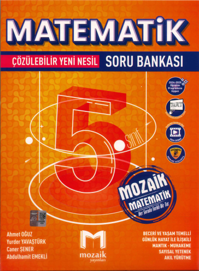 5. Sınıf Matematik Soru Bankası Mozaik Yayınları Panda Fotokopi & Baskı Merkezi