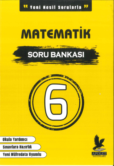 6.SINIF MATEMATİK SORU BANKASI Apolet Yayınları Panda Fotokopi & Baskı Merkezi
