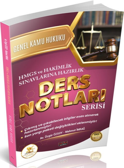 HUKAL HMGS HAKİMLİK Genel Kamu Hukuku Ders Notları Savaş Yayınları