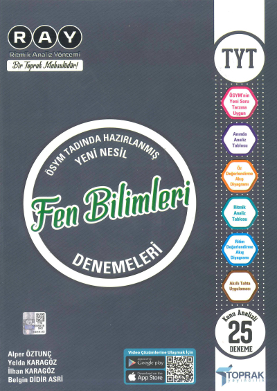 TYT Fen Bilimleri RAY Konu Analizli 25 Deneme Panda Fotokopi & Baskı Merkezi