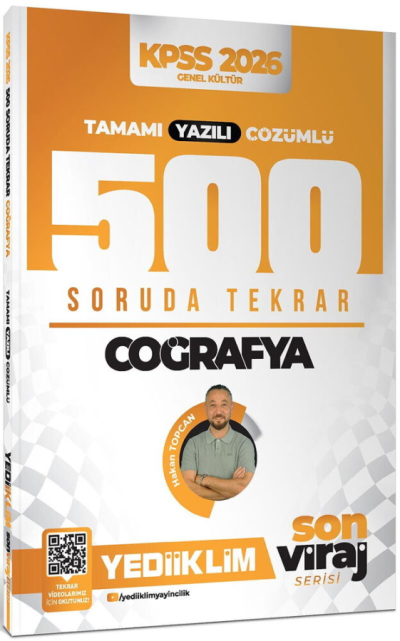 2026 KPSS AGS Coğrafya Son Viraj Serisi Tamamı Yazılı Çözümlü 500 Soruda Genel Tekrar Kampı Yediiklim Yayınları Panda Fotokopi & Baskı Merkezi