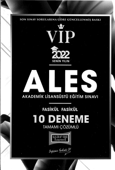 VİP ALES FASİKÜL FASİKÜL 10 DENEME ÇÖZÜMLÜ Panda Fotokopi & Baskı Merkezi