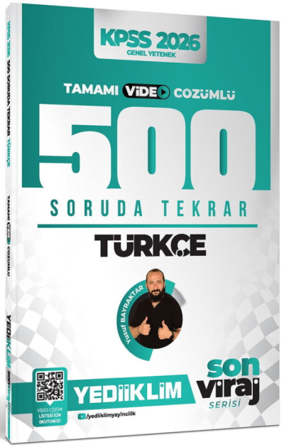 2026 KPSS Türkçe Son Viraj Serisi Tamamı Video Çözümlü 500 Soruda Genel Tekrar Kampı Yediiklim Yayınları Panda Fotokopi & Baskı Merkezi