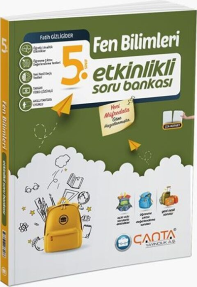 5. Sınıf Fen Bilimleri Etkinlikli Kazanım Soru Bankası Çanta Yayınları Panda Fotokopi & Baskı Merkezi