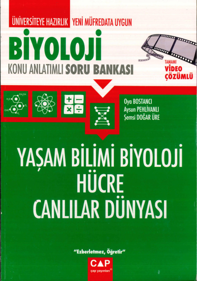 TYT-AYT BİYOLOJİ YAŞAM BİLİMİ BİYOLOJİ HÜCRE CANLILAR DÜNYASI KONU ANLATIMLI SORU BANKASI Panda Fotokopi & Baskı Merkezi