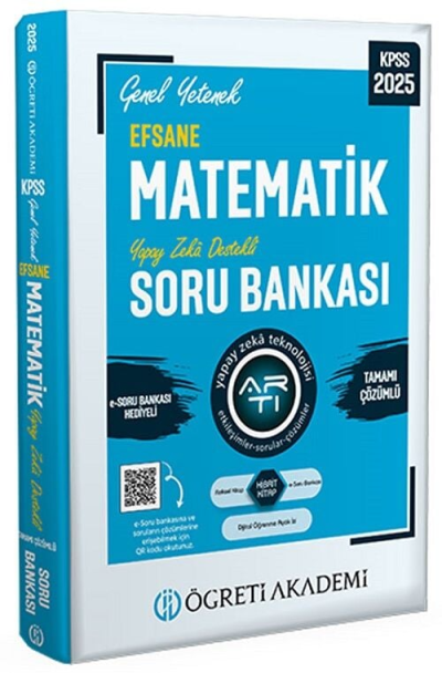 2025 KPSS Genel Yetenek Efsane Matematik Tamamı Çözümlü Soru Bankası Öğreti Akademi Panda Fotokopi & Baskı Merkezi