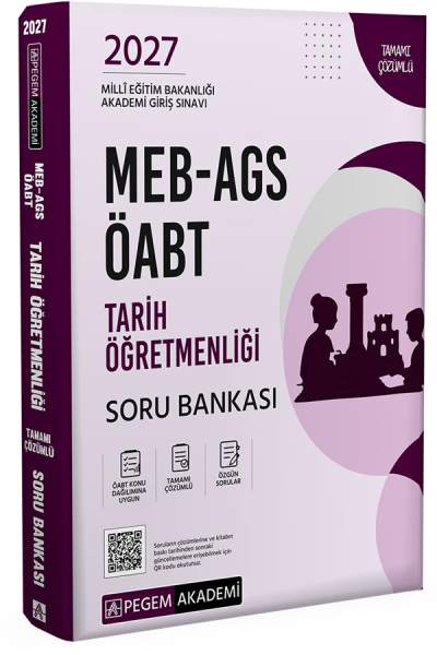 2027 ÖABT MEB-AGS Tarih Öğretmenliği Soru Bankası Çözümlü Pegem Akademi Yayınları