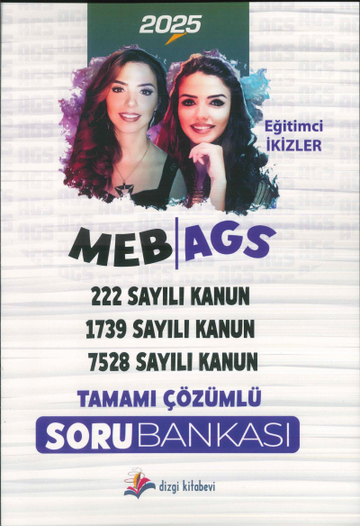 2025 MEB AGS Mevzuat Bilgisi (222, 1739, 7528 Sayılı Kanun) Soru Bankası Çözümlü - Eğitimci İkizler Dizgi Kitap Panda Fotokopi & Baskı Merkezi