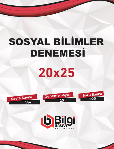 TYT Sosyal Bilimler Denemesi 20x25 Bilgi Arşivi Panda Fotokopi & Baskı Merkezi