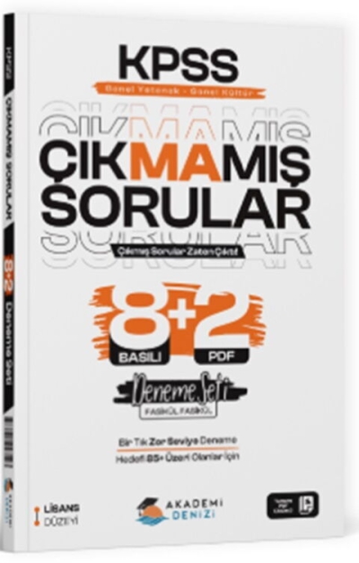 KPSS GYGK Çıkmamış Sorular 8+2 Deneme Seti Akademi Denizi Panda Fotokopi & Baskı Merkezi