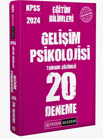 2024 KPSS Eğitim Bilimleri Gelişim Psikolojisi 20 Deneme Panda Fotokopi & Baskı Merkezi