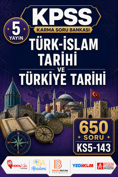 Türk-İslam Tarihi ve Türkiye Tarihi 5 Yayın 650 Soru Panda Fotokopi & Baskı Merkezi