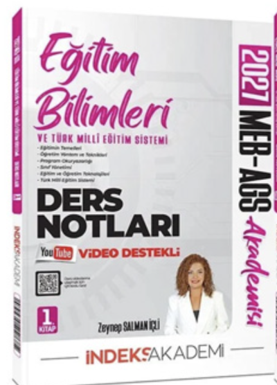 MEB-AGS Akademisi Eğitim Bilimleri ve Türk Milli Eğitim Sistemi Video Ders Notları 1. Kitap İndeks Akademi Yayıncılık