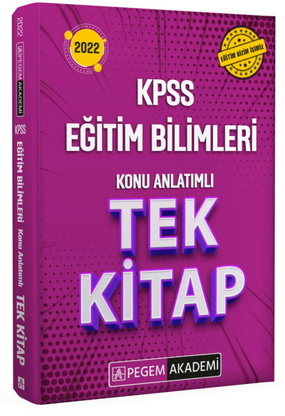 2022 KPSS Eğitim Bilimleri Konu Anlatımlı Tek Kitap Panda Fotokopi & Baskı Merkezi