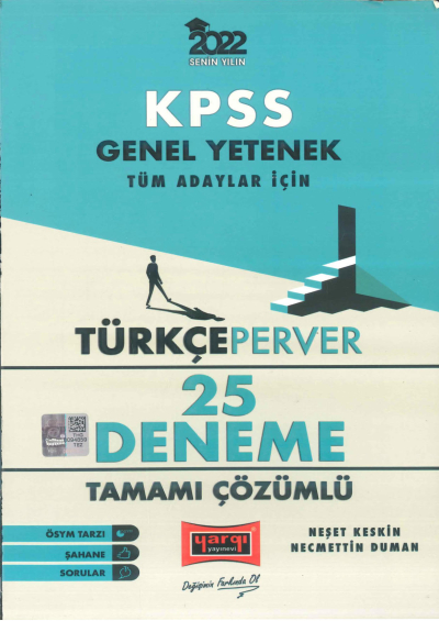 TÜRKÇE PERVER 25Lİ ÇÖZÜMLÜ DENEME