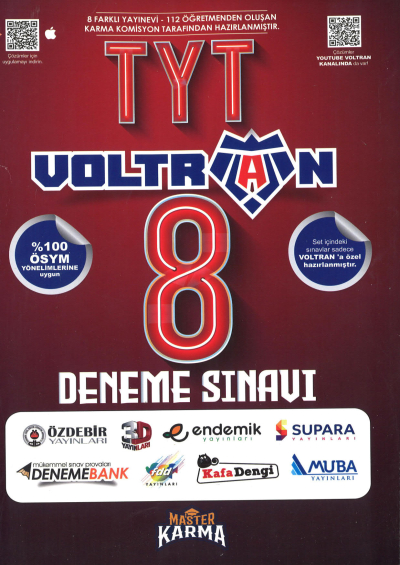 TYT Voltran 8 Deneme Sınavı Master Karma