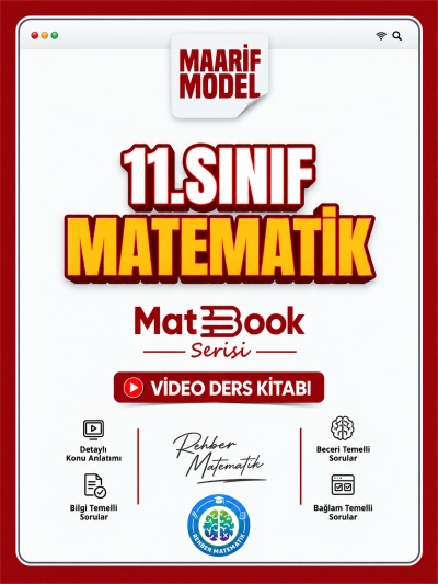 11. Sınıf Matematik Matbook Maarif Model Video Ders Kitabı Rehber Matematik Panda Fotokopi & Baskı Merkezi