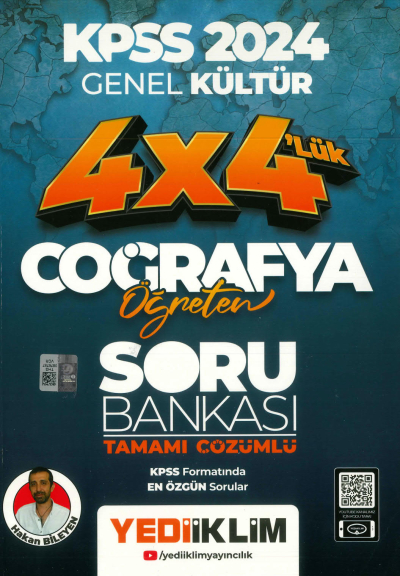 4X4'LÜK COĞRAFYA ÖĞRETEN SORU BANKASI TAMAMI ÇÖZÜMLÜ Panda Fotokopi & Baskı Merkezi