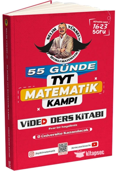 55 Günde TYT Matematik Kampı Video Ders Kitabı Bıyıklı Matematik Panda Fotokopi & Baskı Merkezi