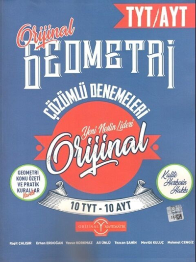 TYT AYT Geometri 10 + 10 Deneme Orijinal Yayınları Panda Fotokopi & Baskı Merkezi