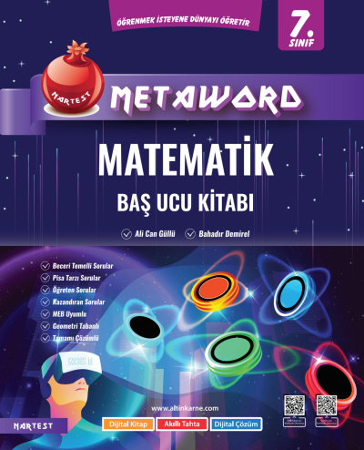 7. Sınıf Matematik Metaword Baş Ucu Kitabı Nartest Yayınları Panda Fotokopi & Baskı Merkezi