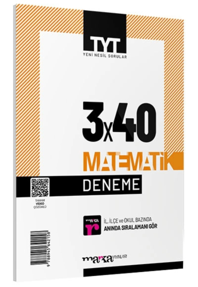 TYT MATEMATİK 3X40 DENEME VİDEO ÇÖZÜMLÜ 2024