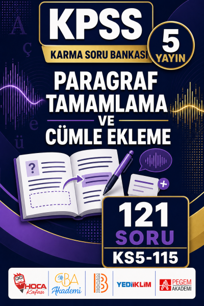 Paragraf Tamamlama ve Cümle Ekleme 5 Yayın 121 Soru Panda Fotokopi & Baskı Merkezi