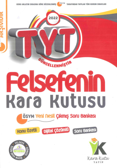 TYT FELSEFENİN KARA KUTUSU SORU BANKASI Panda Fotokopi & Baskı Merkezi