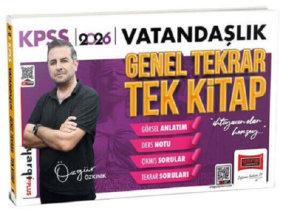 2026 KPSS Vatandaşlık Genel Tekrar Tek Kitap Özgür Özkınık Yargı Yayınları Panda Fotokopi & Baskı Merkezi