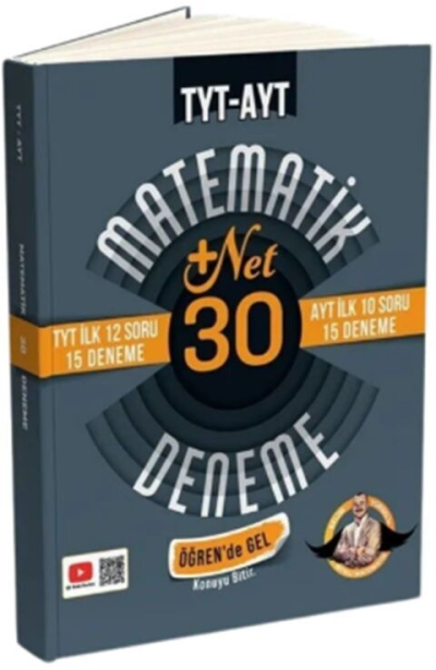 TYT İlk 12 AYT İlk 10 Soru Matematik 30 Deneme- Öğren de Gel +22 Net Bıyıklı Matematik Panda Fotokopi & Baskı Merkezi