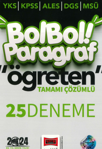 BOL BOL PARAGRAF ÖĞRETEN 25 DENEME TAMAMI ÇÖZÜMLÜ Panda Fotokopi & Baskı Merkezi