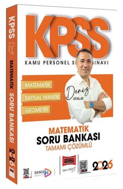 2026 KPSS Genel Yetenek Tamamı Çözümlü Matematik Soru Bankası (Deniz Atalay) Yargı Yayınları Panda Fotokopi & Baskı Merkezi