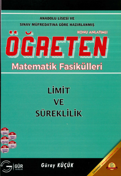 TYT-AYT ÖĞRETEN MATEMATİK LİMİT VE SÜREKLİLİK KONU ANLATIMLI Panda Fotokopi & Baskı Merkezi