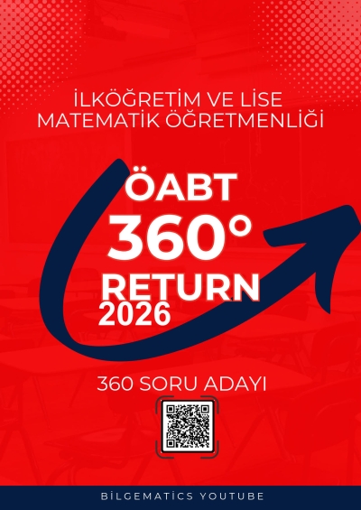 BilgeMatics Hüseyin Hoca ÖABT Matematik 360 Return 360 Soru Adayı Panda Fotokopi & Baskı Merkezi