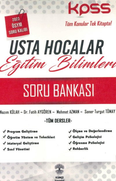 USTA HOCALAR EĞİTİM BİLİMLERİ TÜM DERSLER SORU BANKASI Panda Fotokopi & Baskı Merkezi