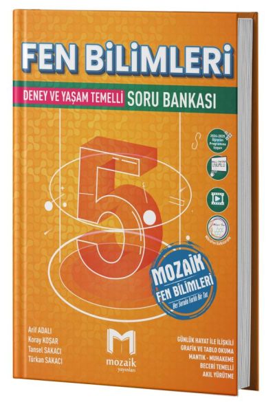 5. Sınıf Fen Bilimleri Soru Bankası Mozaik Yayınları Panda Fotokopi & Baskı Merkezi