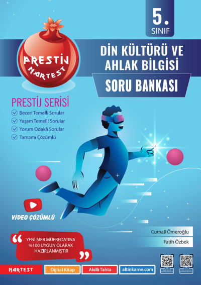 5. Sınıf Prestij Din Kültürü ve Ahlak Bilgisi Soru Bankası Nartest Yayınevi Panda Fotokopi & Baskı Merkezi