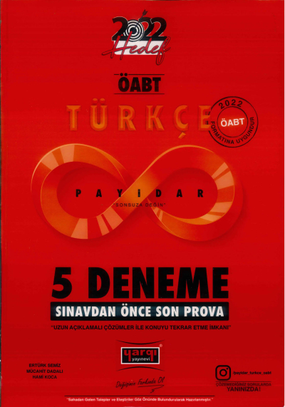 PAYİDAR 5 DENEME SINAVDAN ÖNCE SON PROVA Panda Fotokopi & Baskı Merkezi